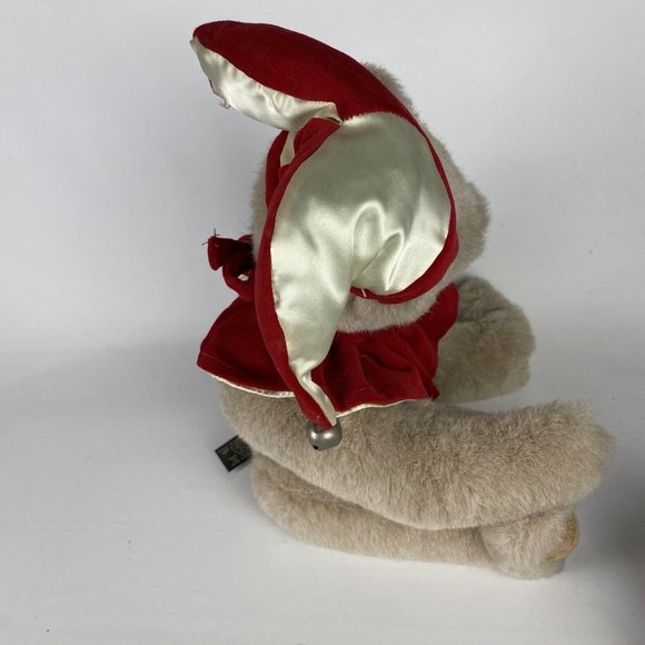 VERMONT TEDDY BEAR Jointed Brown 16" Plush Clown Joker Jester Authentic Handmade - Picture 12 of 15